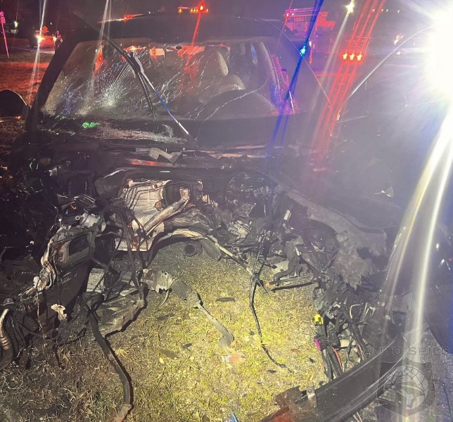 VIOLENT Florida Tesla Crash Throws An ICE Engine 50 Yards From Vehicle